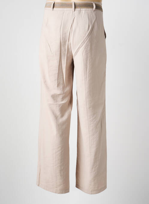 Pantalon drept țesătură poplin talie înaltă bej BETTY BARCLAY femme