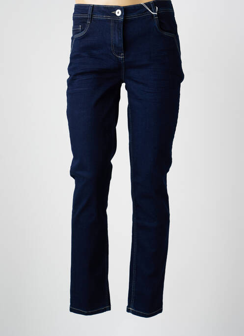 Blugi cu croială slim țesătură brută talie joasă albastru CECIL femme