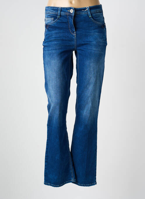 Blugi bootcut elasticitate talie joasă albastru CECIL femme