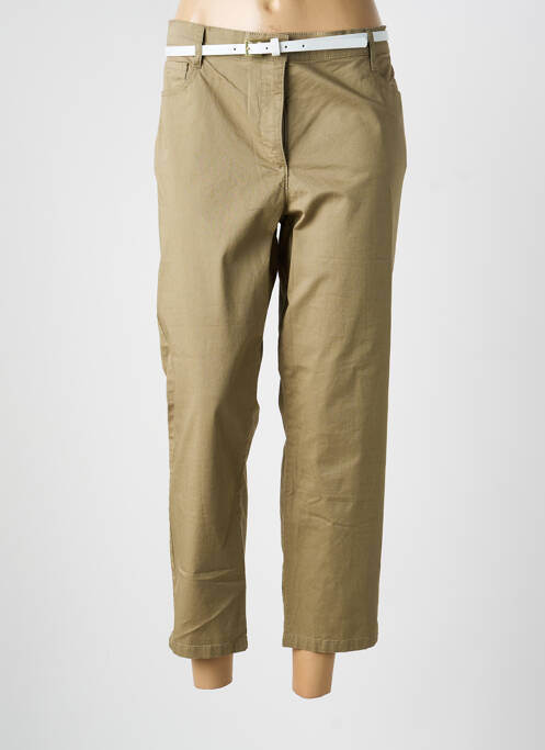 Pantalon 7/8 țesătură poplin mărime normală verde BETTY BARCLAY femme