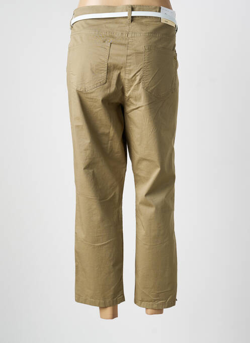 Pantalon 7/8 țesătură poplin mărime normală verde BETTY BARCLAY femme