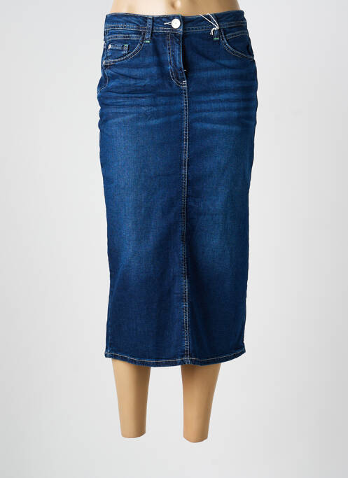 Fustă lungă croială dreaptă albastru CECIL femme