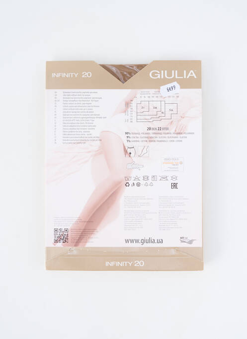Colanți elasticitate piele GIULIA femme