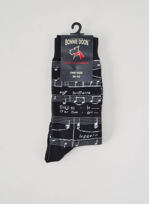 Șosete elasticitate negru BONNIE DOON unisexe