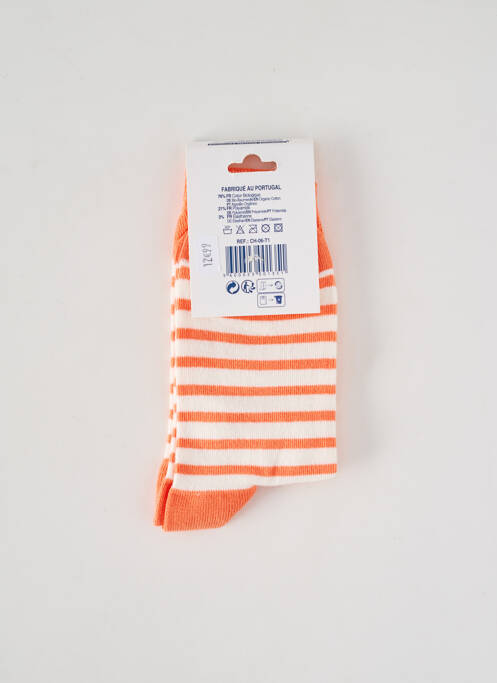 Șosete elasticitate portocaliu BLEU MARIN femme