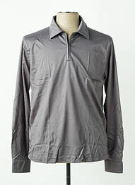 Polo mâneci lungi mâneci lungi gri DESOTO homme