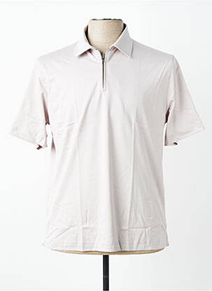 Polo țesătură jersey mâneci scurte gri DESOTO bărbat