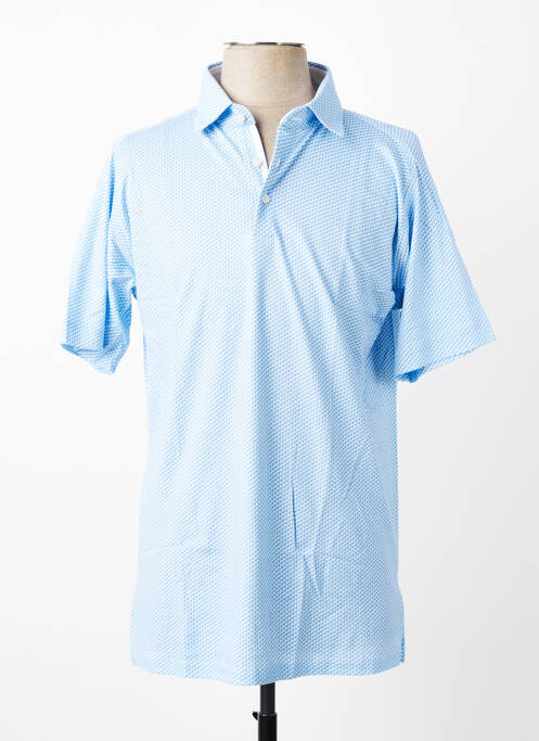 Polo țesătură jersey mâneci scurte albastru DESOTO homme