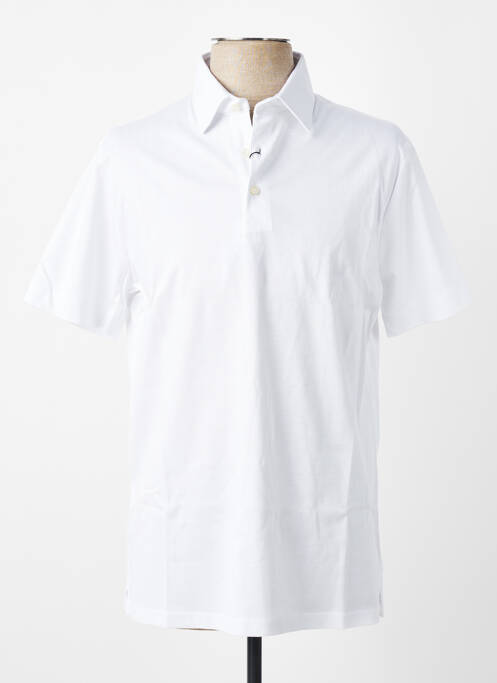Polo elasticitate mâneci scurte alb DESOTO homme