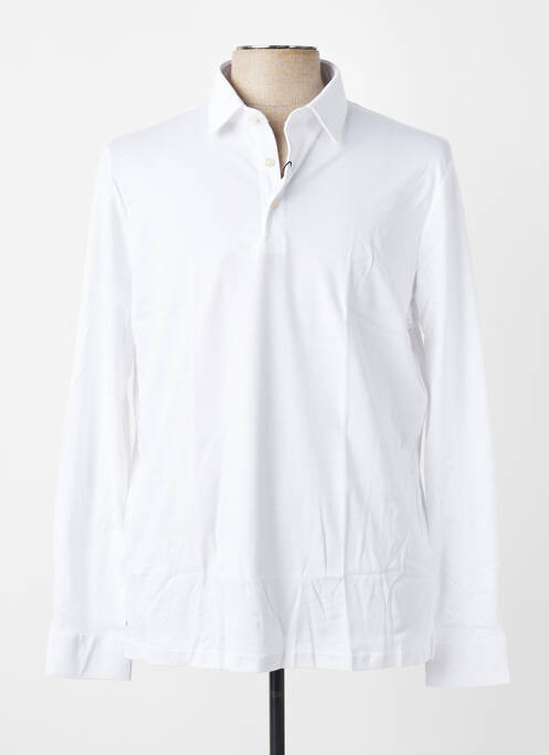 Polo mâneci lungi mâneci lungi alb DESOTO homme