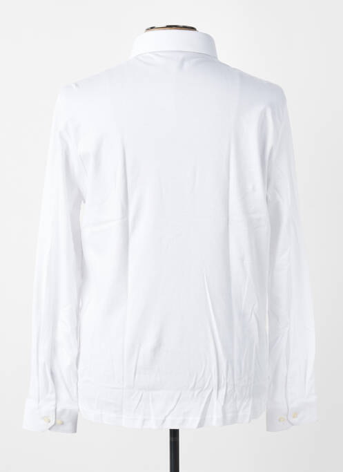 Polo mâneci lungi mâneci lungi alb DESOTO homme
