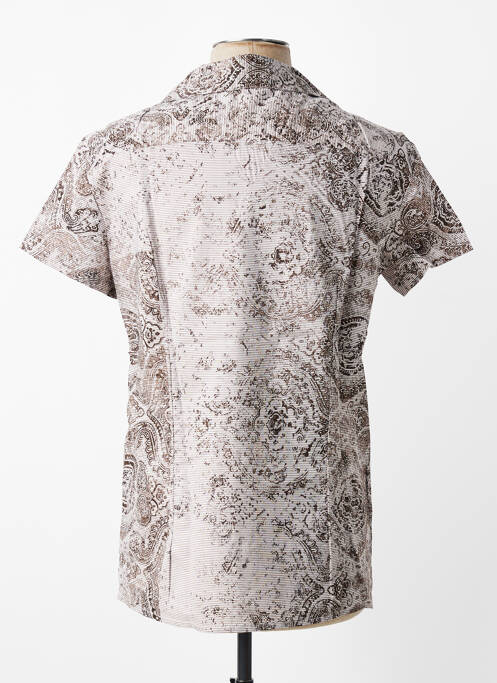 Cămașă cu mâneci scurte imprimeu fantezie gri MBM homme
