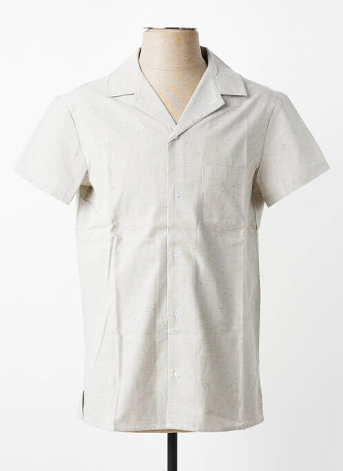 Cămașă cu mâneci scurte buzunare bej MBM homme
