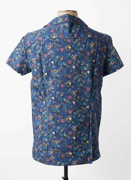 Cămașă cu mâneci scurte buzunare albastru MBM homme