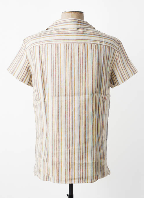 Cămașă cu mâneci scurte buzunare bej MBM homme