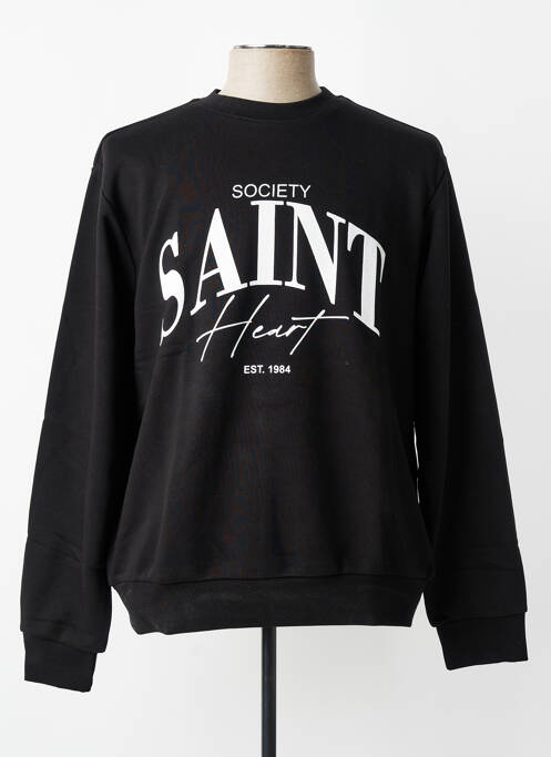 Hanorac țesătură jersey mâneci lungi negru MBM homme