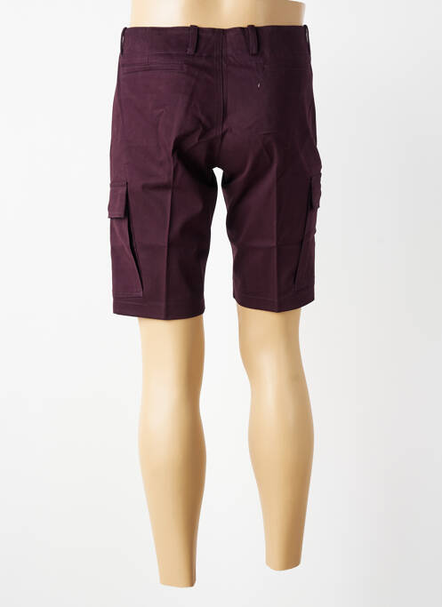 Bermudă croială dreaptă violet MBM homme