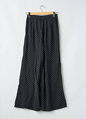 Pantalon larg țesătură poplin mărime normală negru ONE STEP femeie