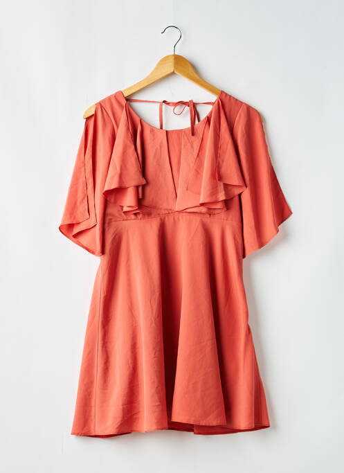 Rochie scurtă mâneci scurte mâneci scurte portocaliu ASOS femme