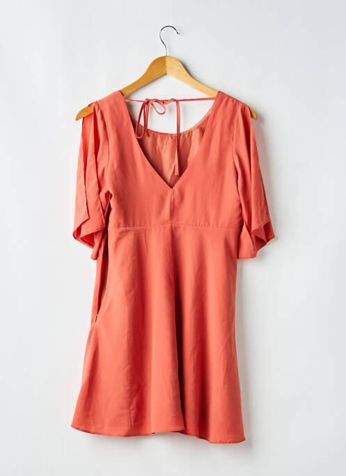 Rochie scurtă mâneci scurte mâneci scurte portocaliu ASOS femme