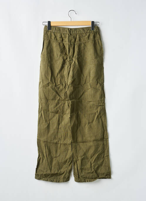 Pantalon larg buzunare mărime normală verde ONE STEP femme