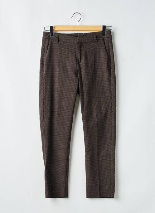 Pantalon drept elasticitate mărime normală maro I.CODE (By IKKS) femme
