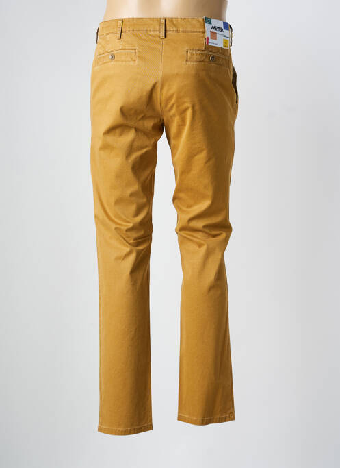 Pantalon chino elasticitate mărime normală galben MEYER homme