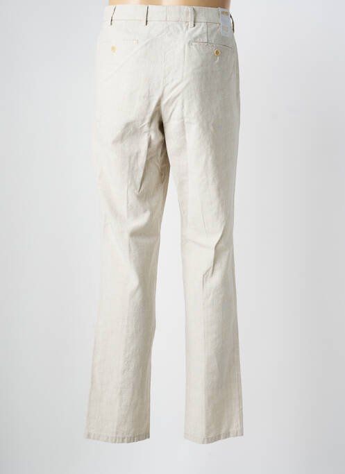 Pantalon chino țesătură melanj mărime normală bej MEYER homme