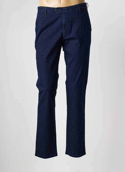 Pantalon chino elasticitate talie joasă albastru MEYER homme