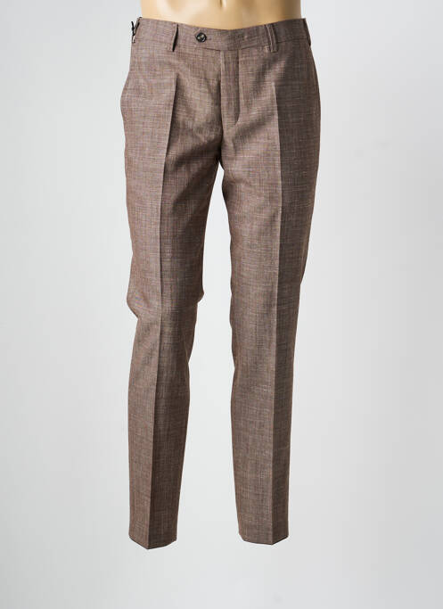 Pantalon chino țesătură melanj mărime normală maro MMX homme