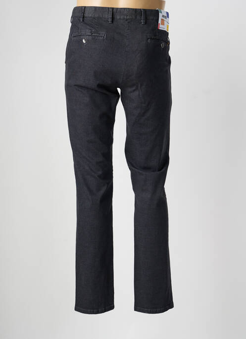 Pantalon chino țesătură melanj mărime normală negru MEYER homme