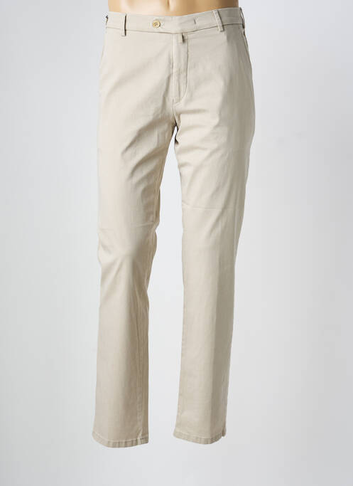 Pantalon chino țesătură melanj mărime normală bej MEYER homme