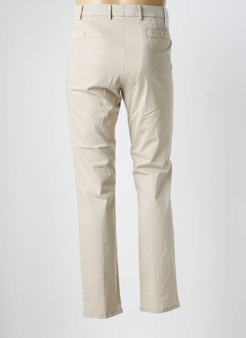 Pantalon chino țesătură melanj mărime normală bej MEYER homme