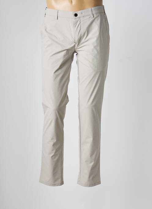 Pantalon chino țesătură poplin mărime normală gri MMX homme