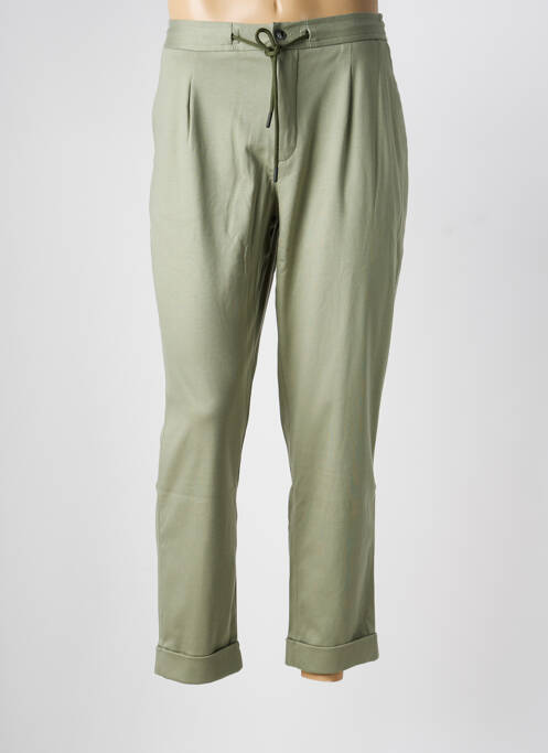 Pantalon chino elasticitate mărime normală verde DESOTO homme