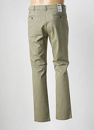 Pantalon chino țesătură poplin mărime normală verde MEYER bărbat