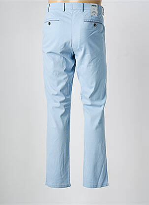 Pantalon chino țesătură poplin talie joasă albastru MEYER bărbat
