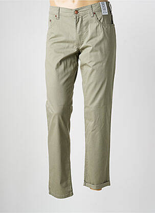 Pantalon slim țesătură poplin mărime normală verde M5 BY MEYER bărbat