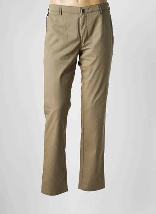 Pantalon chino închidere cu fermoar sub clapetă cu cârlig mărime normală verde MEYER homme