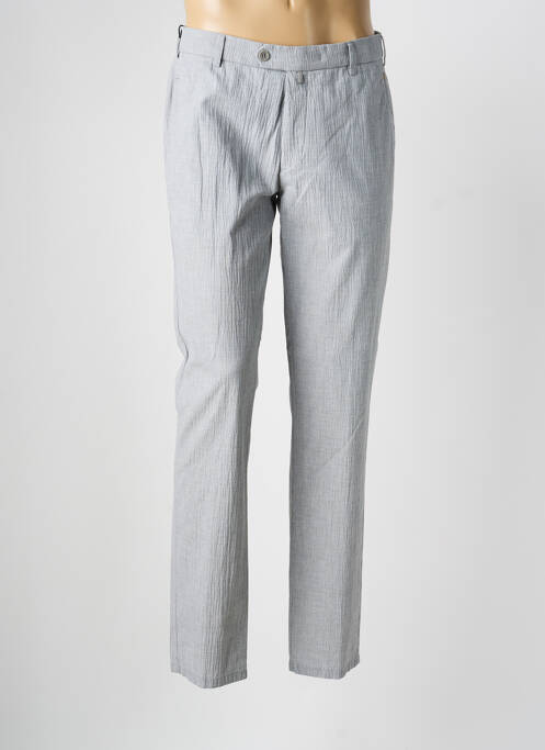 Pantalon slim țesătură melanj mărime normală gri MEYER homme