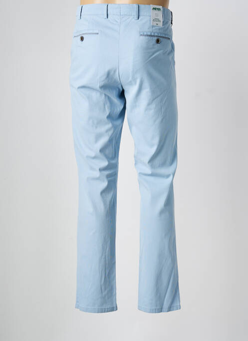 Pantalon chino țesătură poplin talie joasă albastru MEYER homme