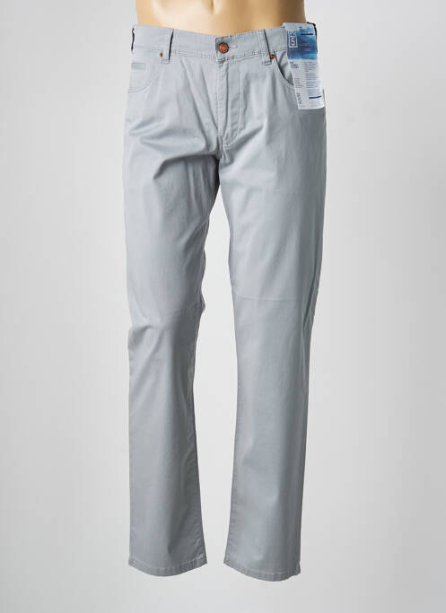 Pantalon slim țesătură poplin mărime normală gri M5 BY MEYER homme
