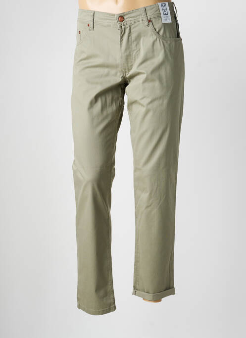 Pantalon slim țesătură poplin mărime normală verde M5 BY MEYER homme