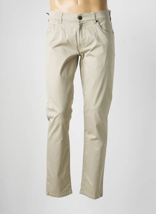Pantalon slim țesătură poplin mărime normală verde MMX homme