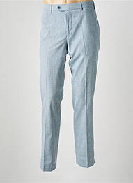 Pantalon chino imprimeu imprimeu prinț de wales talie înaltă albastru MEYER homme