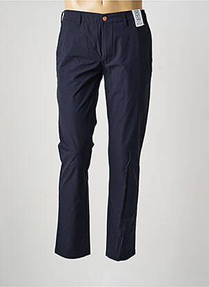 Pantalon chino țesătură poplin talie înaltă albastru M5 BY MEYER bărbat