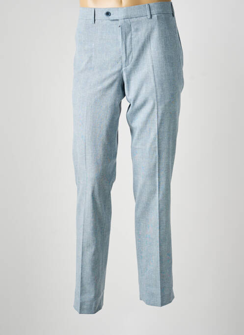 Pantalon chino imprimeu imprimeu prinț de wales talie înaltă albastru MEYER homme