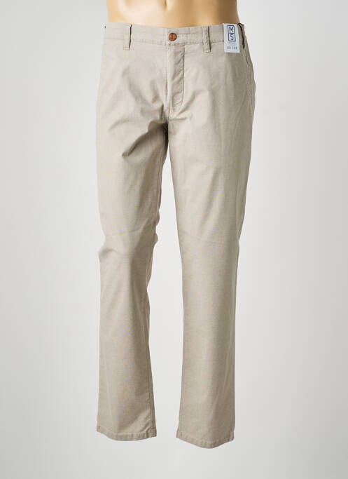 Pantalon chino țesătură poplin mărime normală bej M5 BY MEYER homme