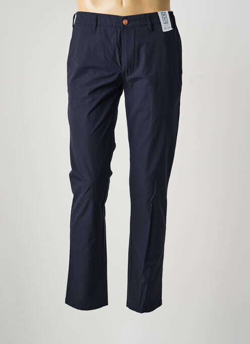 Pantalon chino țesătură poplin talie înaltă albastru M5 BY MEYER homme