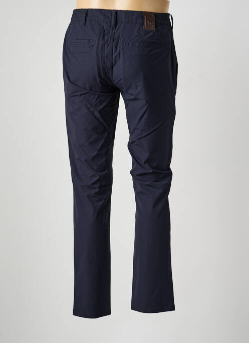 Pantalon chino țesătură poplin talie înaltă albastru M5 BY MEYER homme
